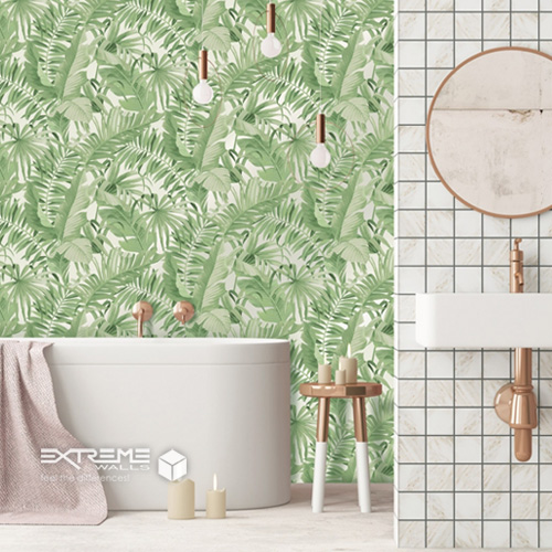 Using wallpaper in the bathroom - Extreme-Walls