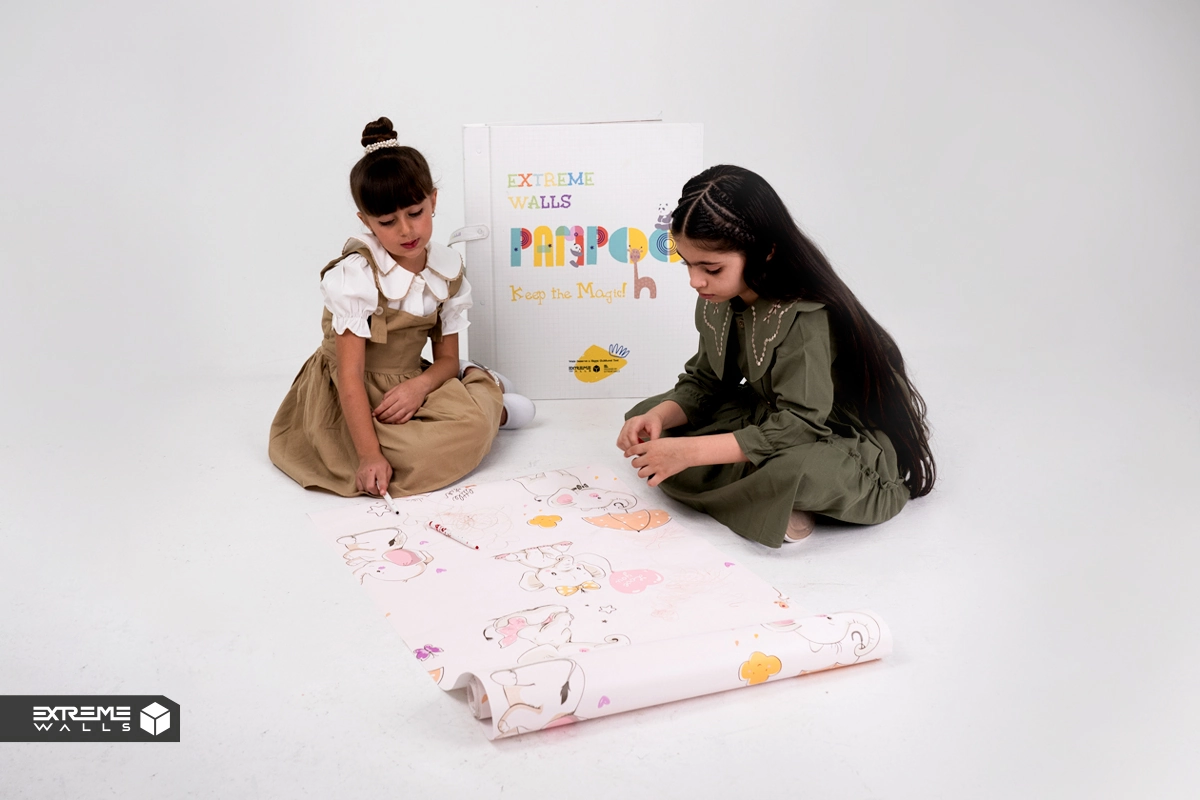 Pampoo kids wallpapers are durable, scratch-resistant, and ideal for active children’s rooms.