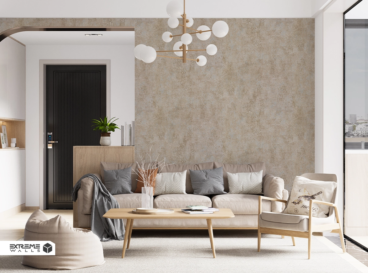 Warm earth tones like tan, caramel, and soft gold adding comfort to modern spaces.
