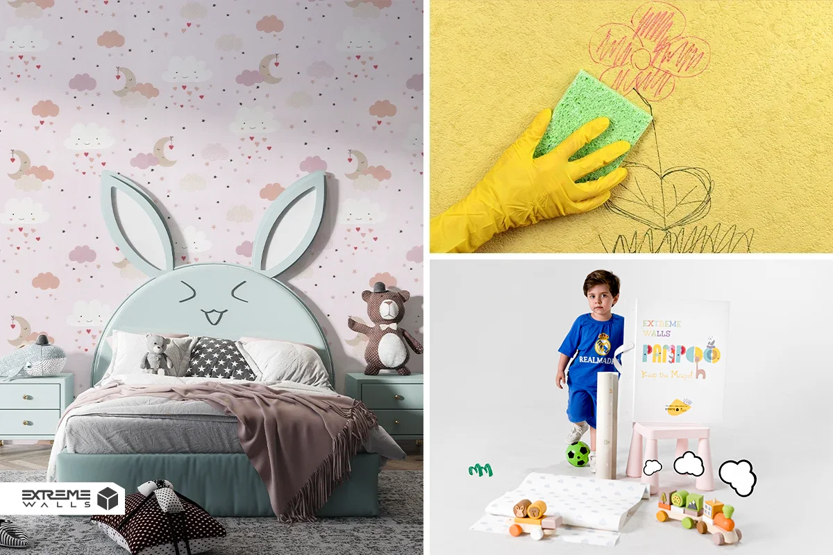Safe vinyl wallpaper for a healthy and child-friendly room