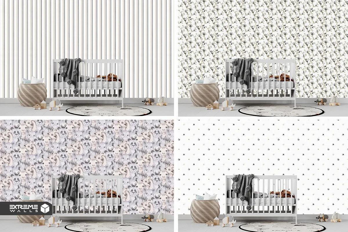 Colorful children's wallpaper fostering creativity and comfort