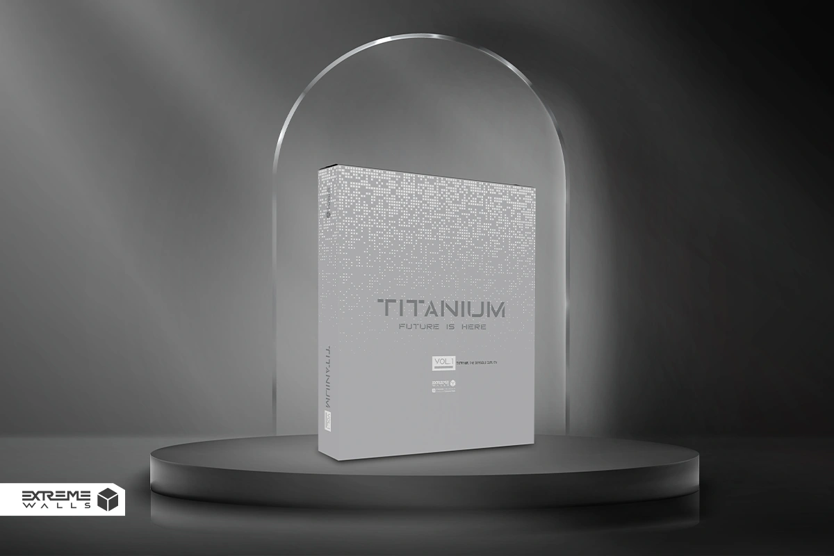 Modern 3D wallpaper showing depth and texture with light, shadow, and color effects