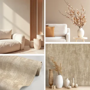 Cream Wallpaper: Elegant and Cozy Interior Design