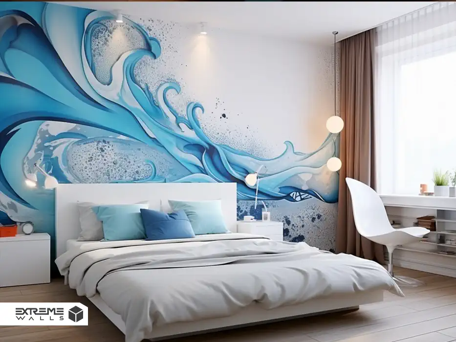 کاغذ دیواری سه بعدی برای اتاق خواب