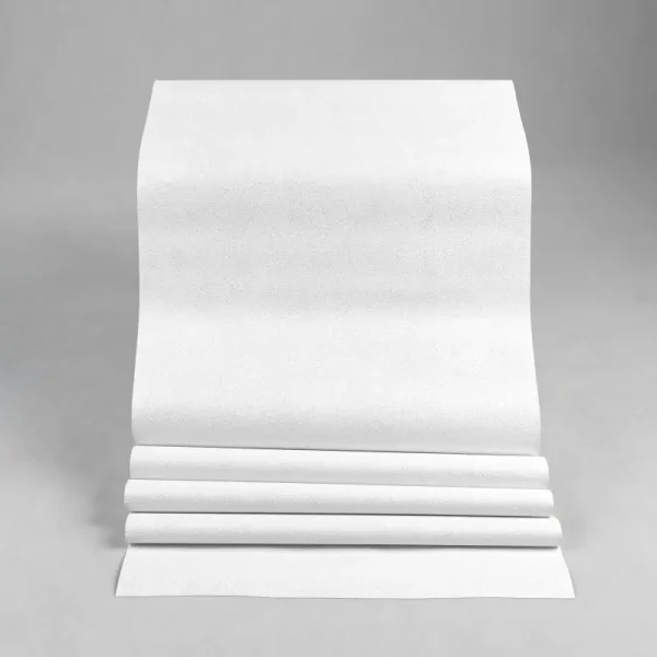کاغذ دیواری طرح ساده سفید کد 905W (رول باز شده)