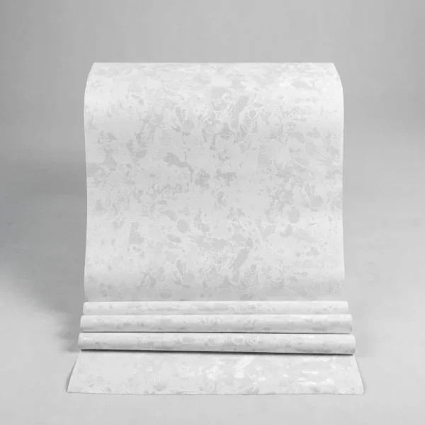 کاغذ دیواری طرح بافت خاکستری کد 909G (رول باز شده)