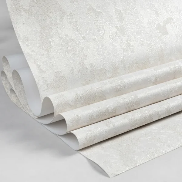 کاغذ دیواری طرح ساده کرم کد 911C (رول تا شده)