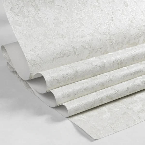 کاغذ دیواری طرح ساده کرم کد 917C (رول تا شده)