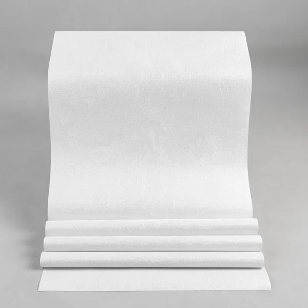 کاغذ دیواری طرح بافت سفید کد 925W (رول باز شده)