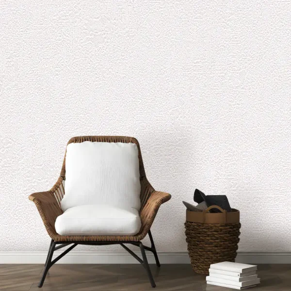 کاغذ دیواری طرح بافت کرم کد 926C (اتاق نشیمن)