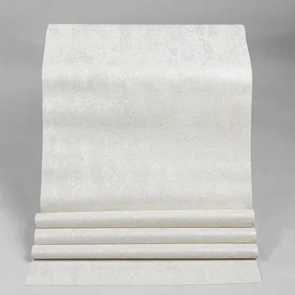 کاغذ دیواری طرح بافت کرم کد 930C (رول باز شده)