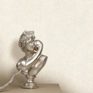 کاغذ دیواری طرح بافت کرم کد 930C (شاخص)