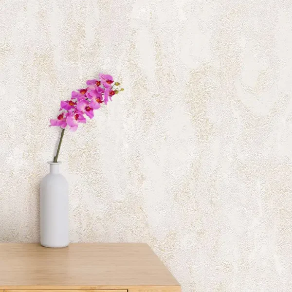 کاغذ دیواری طرح بافت کرم کد 931C (شاخص)
