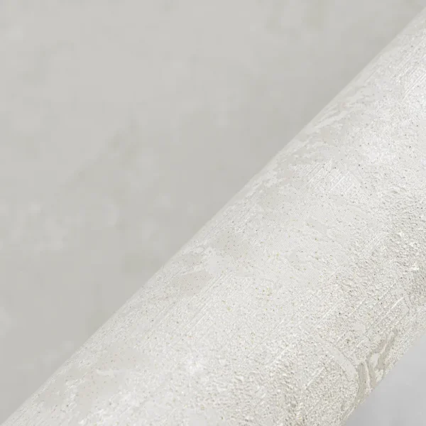 کاغذ دیواری طرح ساده کرم کد 933C (تک رول)