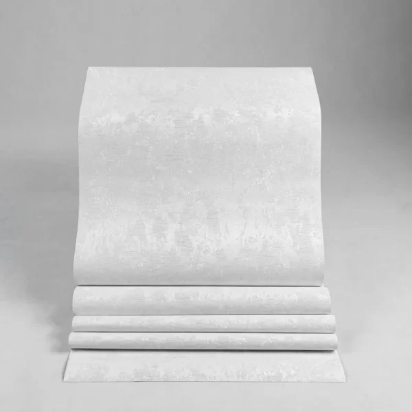 کاغذ دیواری طرح ساده خاکستری کد 933G (رول باز شده)