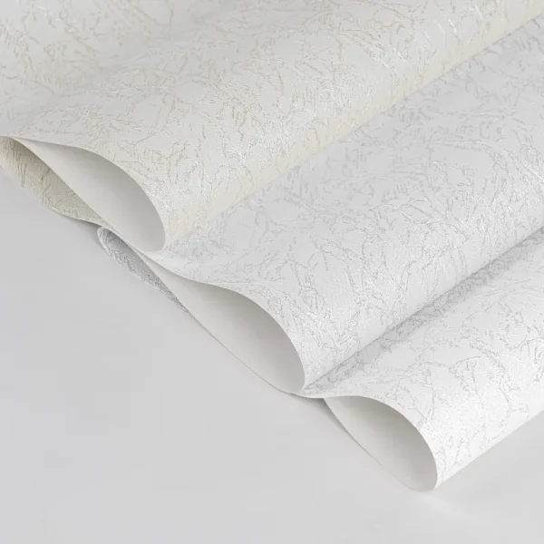 کاغذ دیواری طرح بافت خاکستری کد 936G (سفید، خاکستری، کرمی)