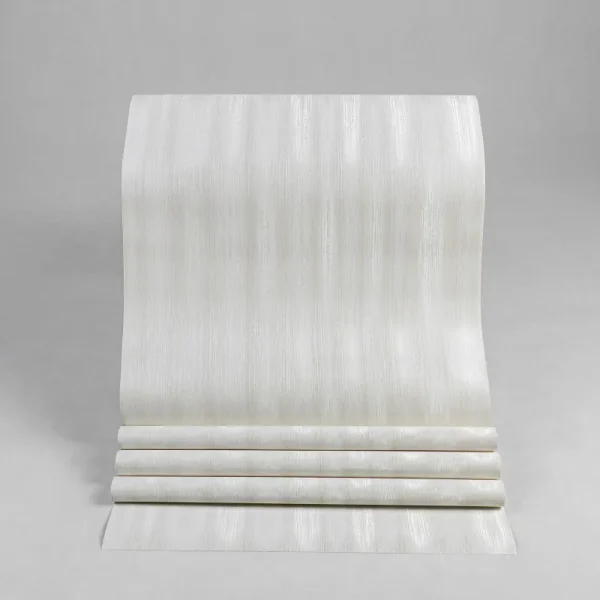 کاغذ دیواری طرح ساده کرم کد 937C (رول باز شده)