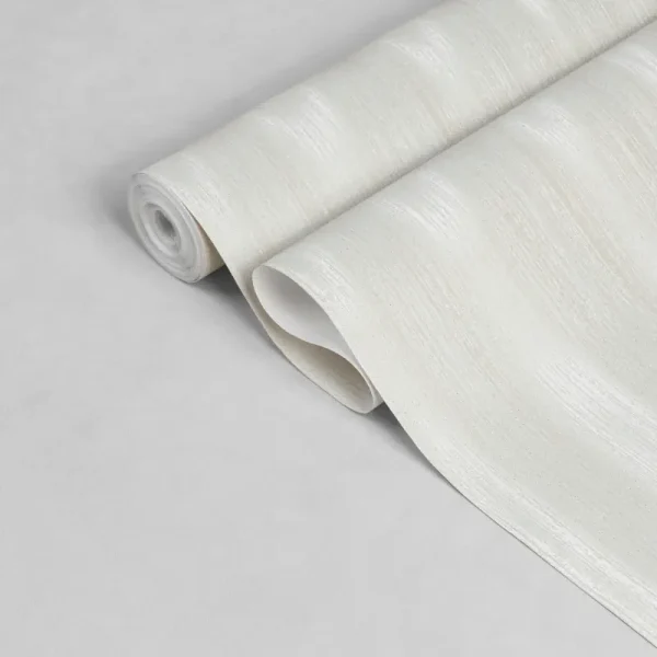 کاغذ دیواری طرح ساده کرم کد 937C (رول نیمه باز شده)