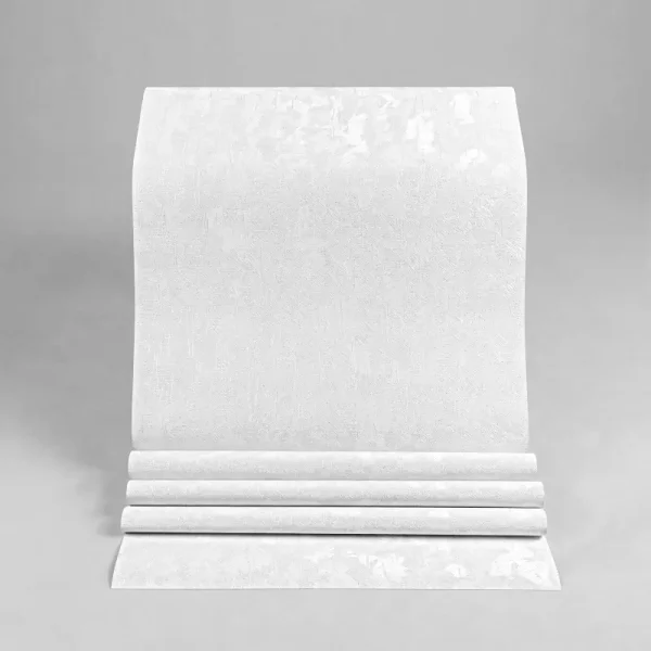 کاغذ دیواری طرح بافت سفید کد 939W (رول باز شده)