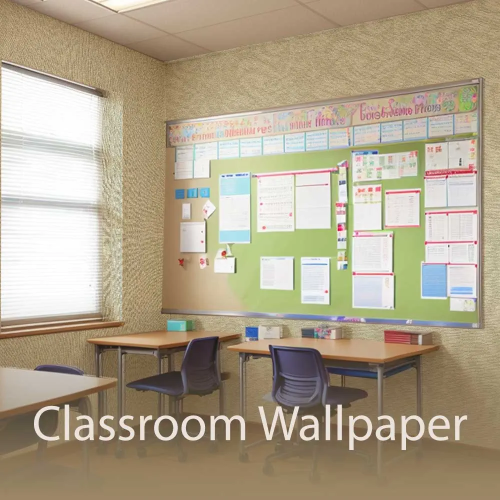 کاغذ دیواری برای مدرسه