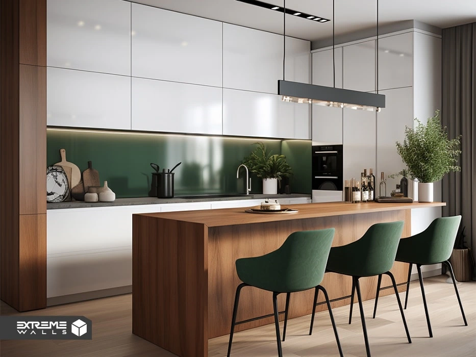 پالت رنگی غالب در طراحی آشپزخانه به سبک اسکاندیناوی