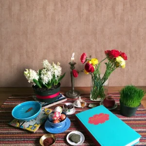 تزئین دیواری پذیرایی برای نوروز1403