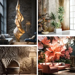 The most stylish and popular types of patina wallpaper