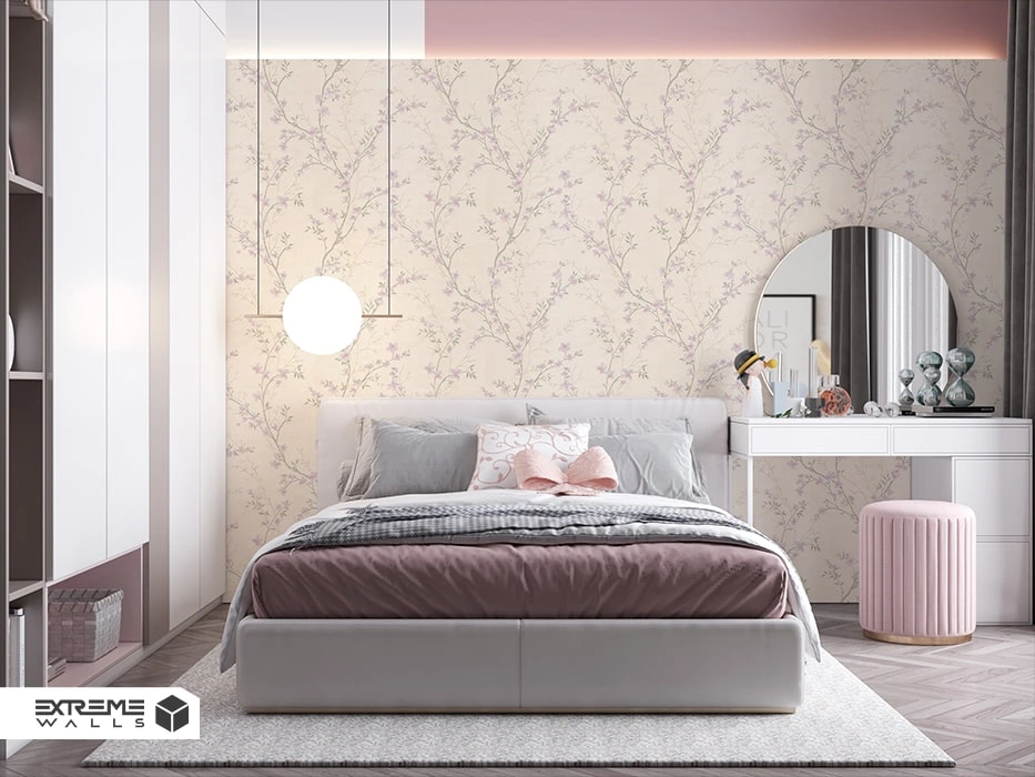 استفاده از کاغذ دیواری صورتی برای اتاق خواب چه افرادی مناسب است؟
