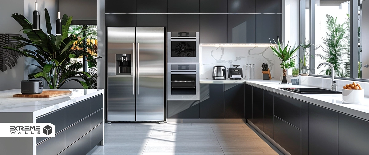 قوانین طلایی در طراحی دکوراسیون آشپزخانه مدرن 15 مثلث کار در دکوراسیون آشپزخانه