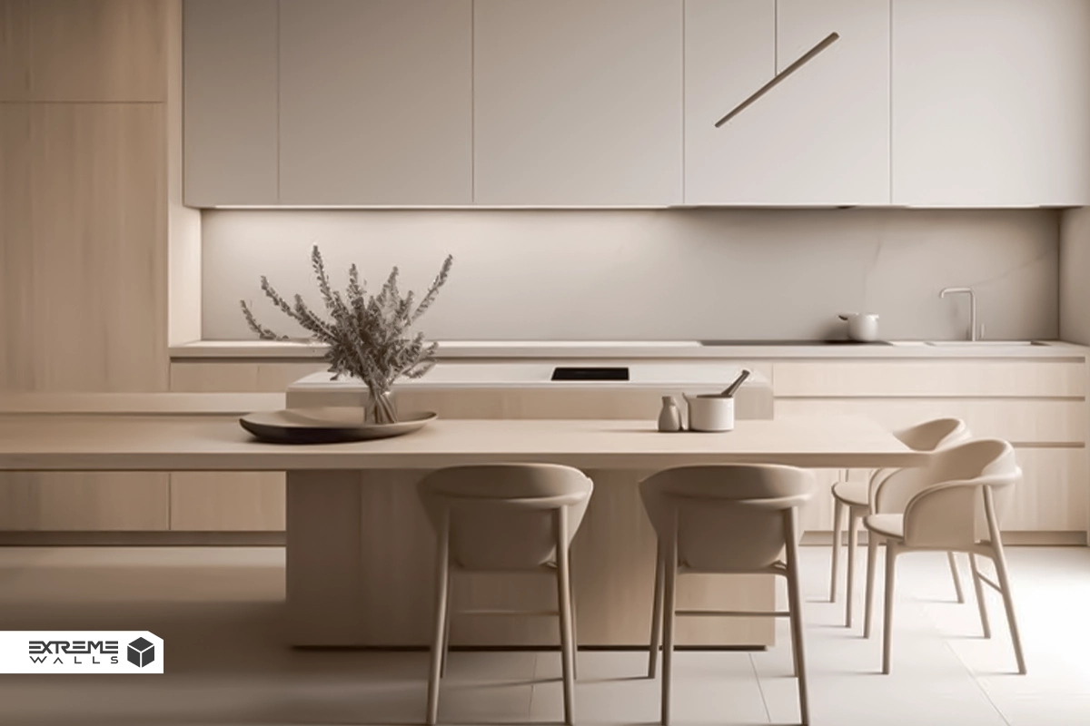 قوانین طلایی در طراحی دکوراسیون آشپزخانه مدرن 4 دکوراسیون آشپزخانه مدرن با رنگهای روشن