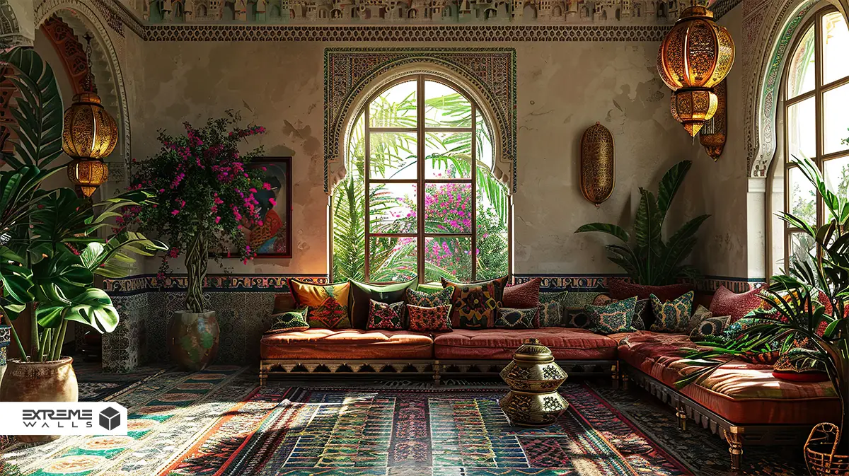 استفاده از گل و گیاه در دکوراسیون به سبک سنتی