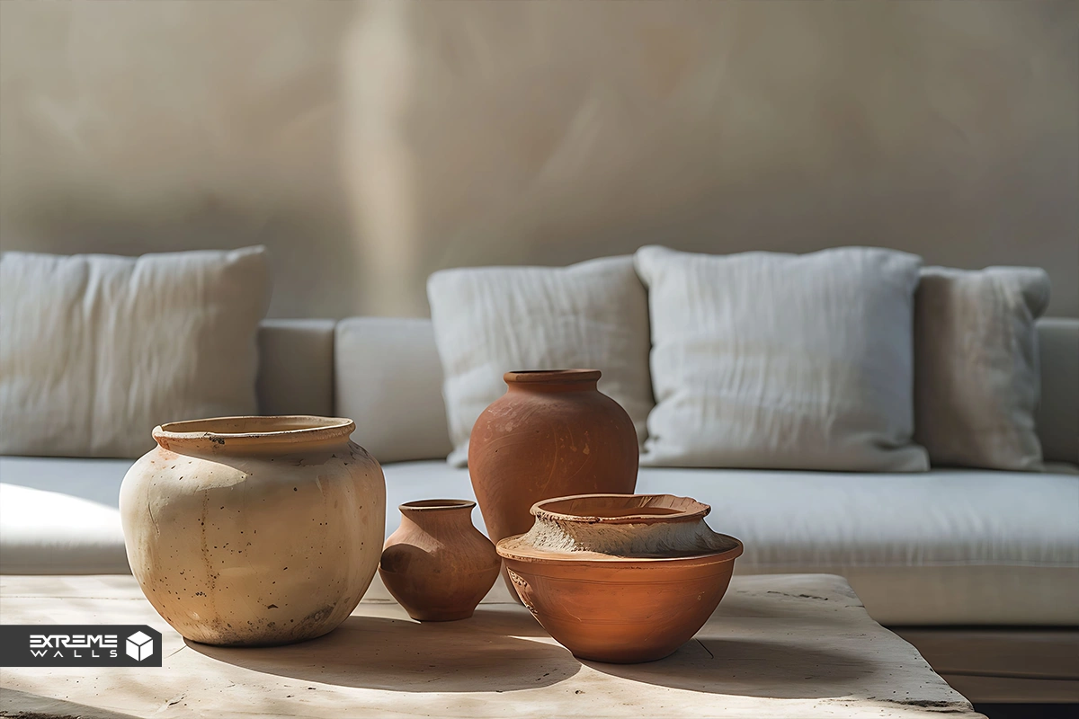 استفاده از ظروف سفالی در دکوراسیون سنتی
