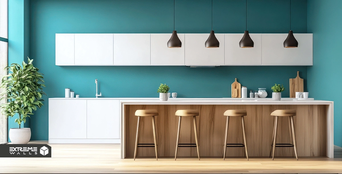 قوانین طلایی در طراحی دکوراسیون آشپزخانه مدرن 9 دکوراسیون آشپزخانه مدرن با کابینتهای ساده و مینیمال