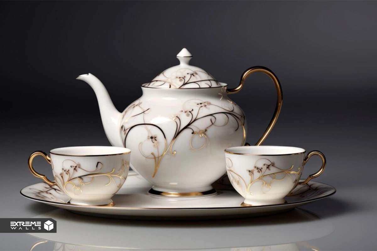 The most stylish models of tea service in classic and European style 17