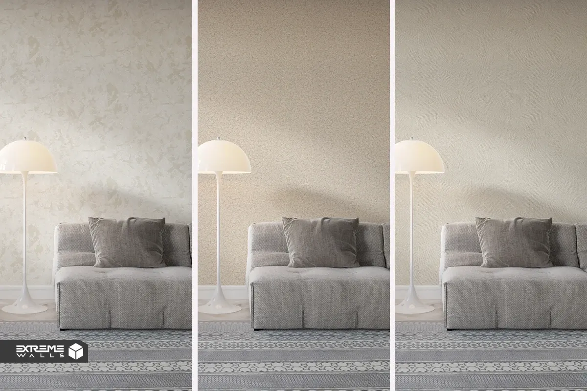 کاغذ دیواری با رنگ‌های روشن و خنثی