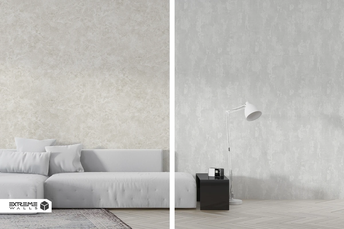 کاغذ دیواری ساده با طرح‌های ظریف و مینیمال 