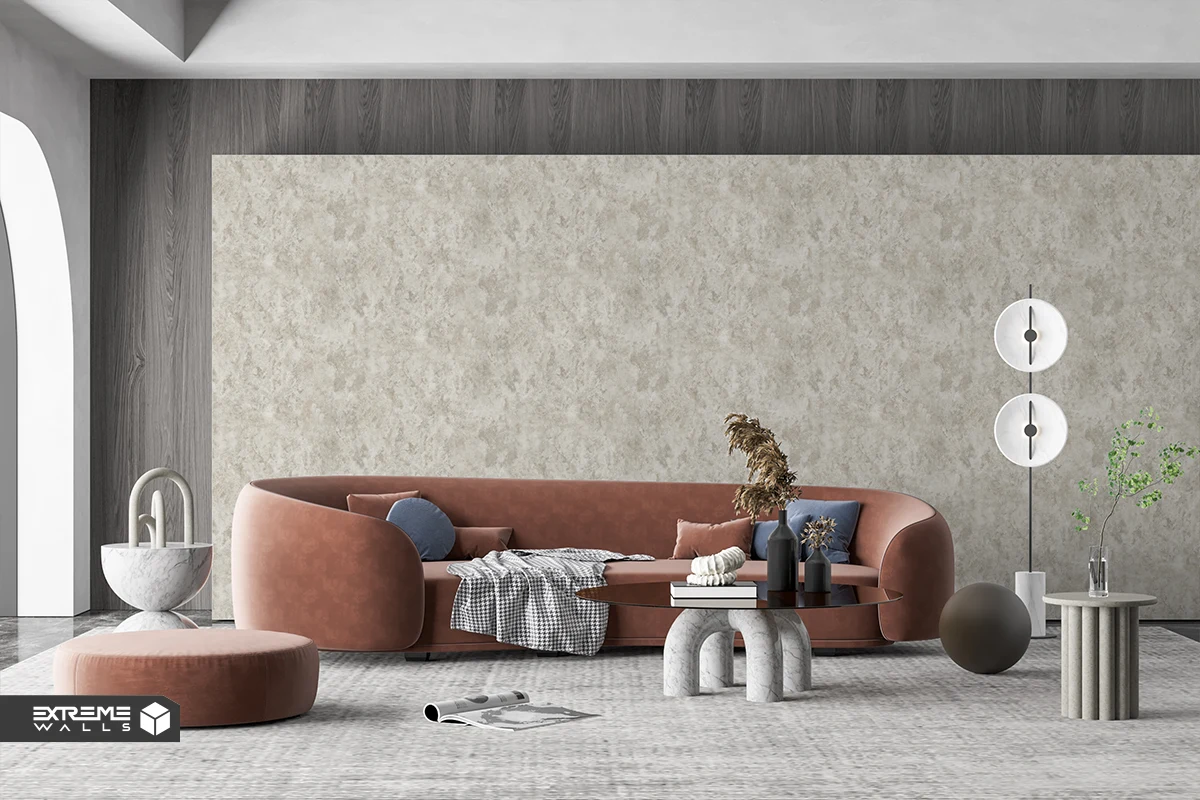 کاغذ دیواری طرح بافت کرم کد ۱۰۱۵۴ آلبوم کربن