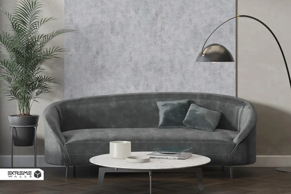 کاغذ دیواری طرح پتینه خاکستری کد ۱۰۱۰۸ آلبوم کربن 