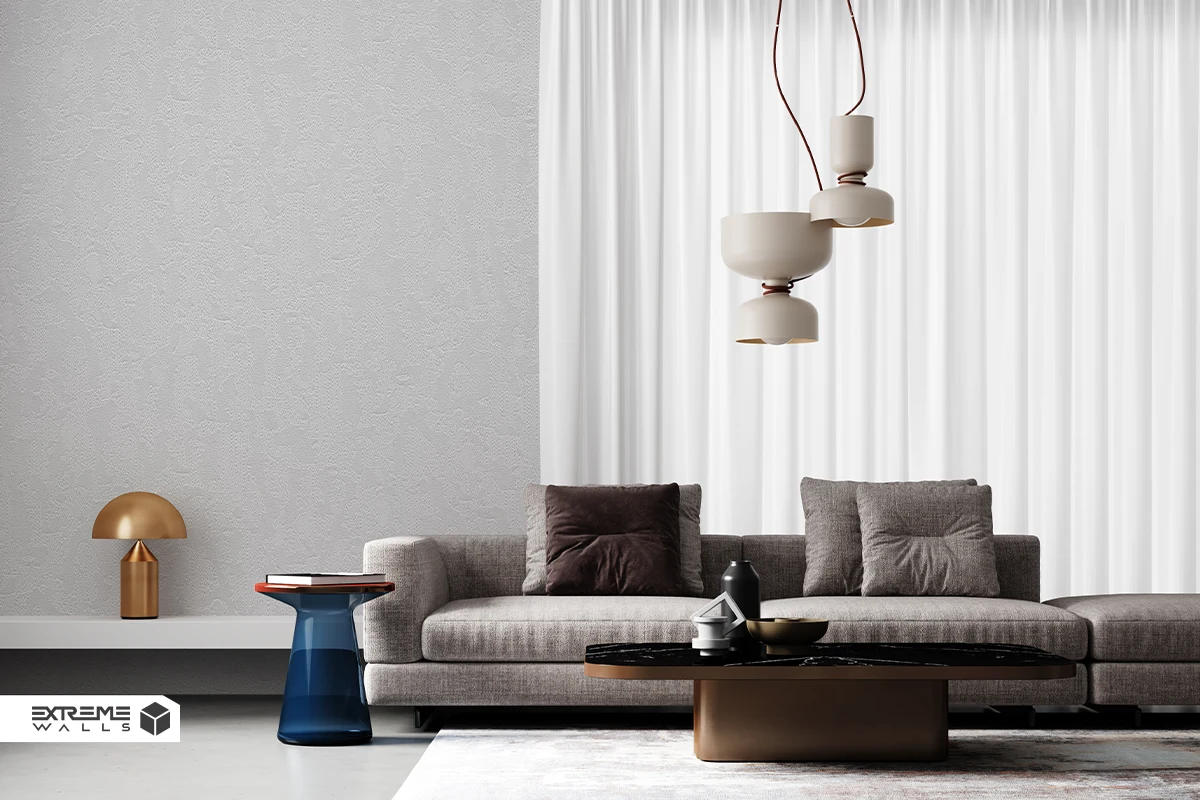 پرده ساده بافت‌دار