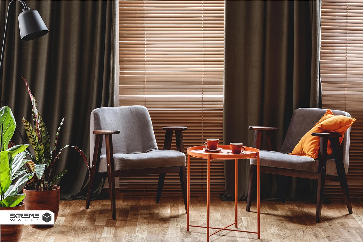 پرده ساده کرکره‌ای