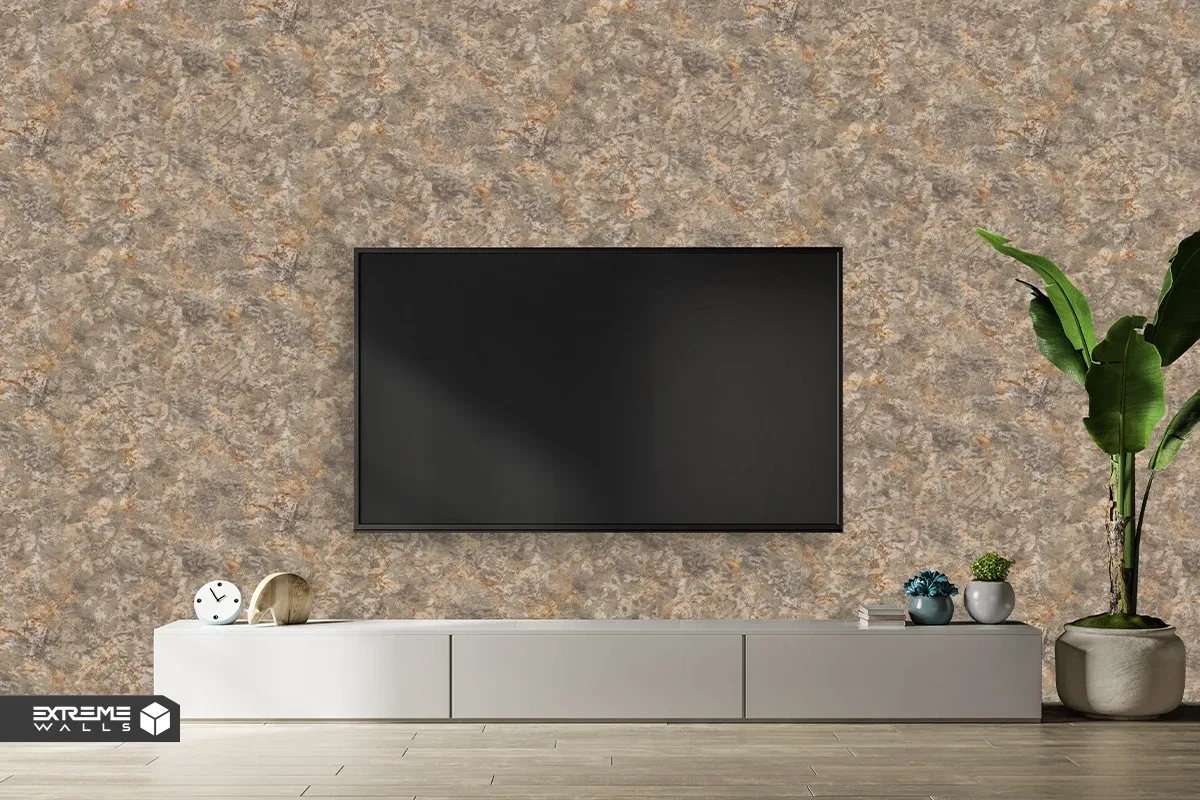 کاغذ دیواری طرح رگه‌دار / پتینه کرم کد ۱۱۰۰۳ آلبوم تیتانیوم 