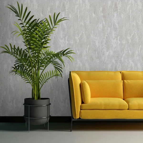 کاغذ دیواری طرح پتینه خاکستری کد ۱۰۰۸۳ اتاق نشیمن