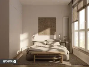 طراحی اتاق خواب به سبک مینیمال