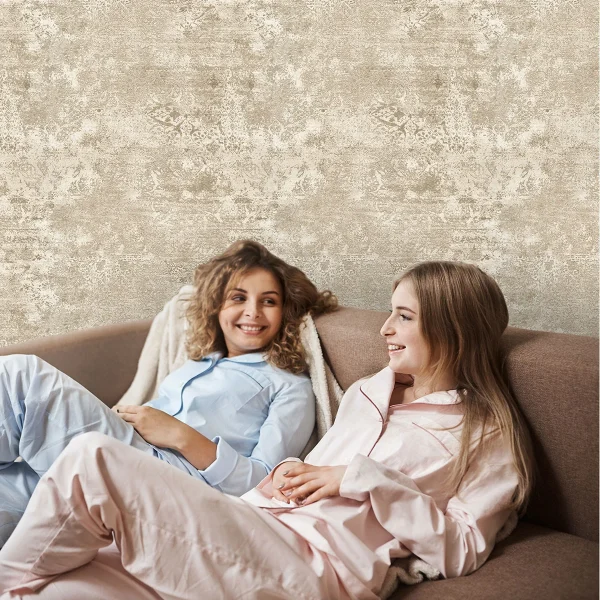 کاغذ دیواری طرح نقش و نگار کد ۶۰۹۵ دیوار پذیرایی