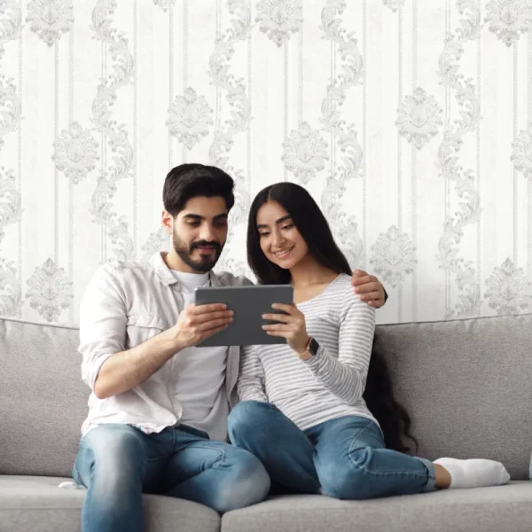 کاغذ دیواری طرح راه راه کد ۷۰۶۲خاناوده