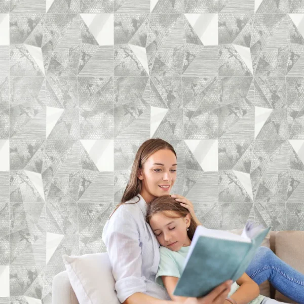 کاغذ دیواری طرح هندسی کد ۸۰۳۱ خانواده