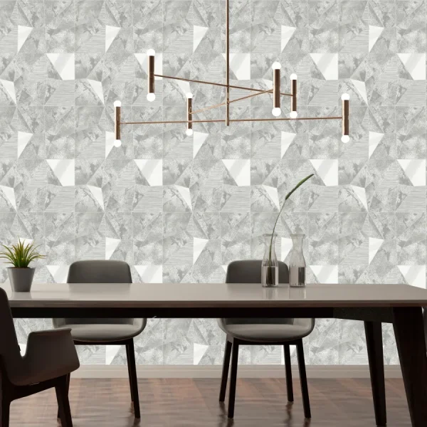 کاغذ دیواری طرح هندسی کد ۸۰۳۱ میز