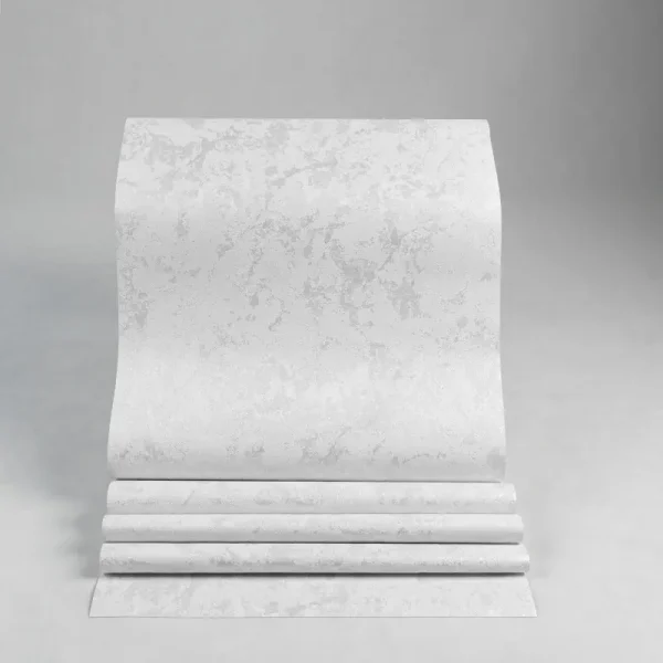 کاغذ دیواری طرح بافت خاکستری کد 908G (رول باز شده)