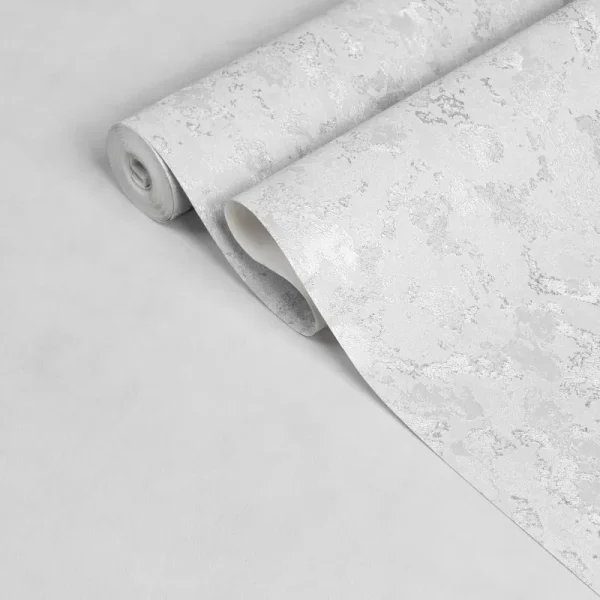 کاغذ دیواری طرح بافت خاکستری کد 910G (رول نیمه باز شده)