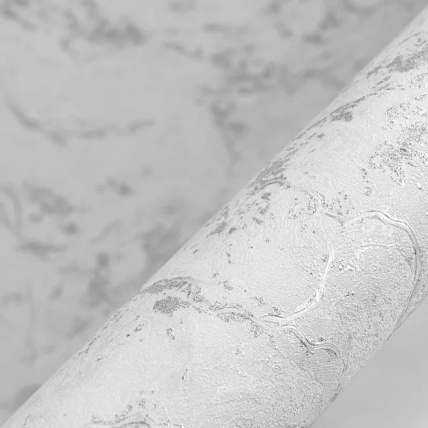کاغذ دیواری طرح رگه‌دار خاکستری کد 919G (تک رول)